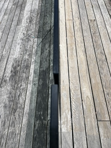 Before and after decking pressure wash — Mornington Peninsula